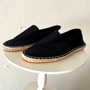 Black Knit Espadrilles / Slip-on Shoes - Size 9 (Men’s)